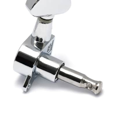 Sealed String Tuning Pegs Tuning Keys Grover Machine Heads Tuners for Electric Guitar or Acoustic Guitar 6 In Line for Right Handed Half Round Chrome., TP 06-CR-6R image 6
