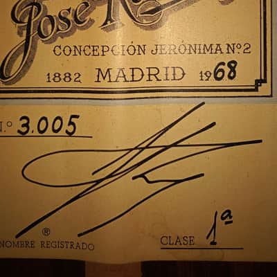 Jose Ramirez 1a classical guitar 1968 amazing piece of history, same year as Andres Segovia's guitar image 9