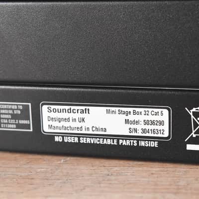 Soundcraft Mini Stagebox 32 Cat 5 32-Ch. Digital Stagebox with MADI Card CG0012Q image 9