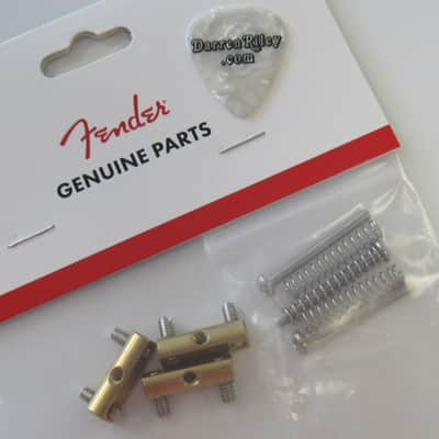 Fender USA Compensated Vintage Telecaster Brass Saddles 0058544049 image 1