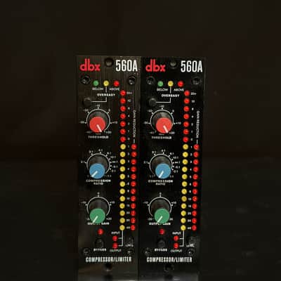 dbx 560A 500 Series Compressor Limiter Pair 2010s - Black image 2