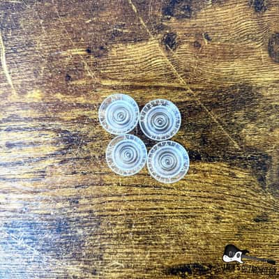 Gibson Custom Shop Reflector Knobs- SET of 4 *NO INSERTS* (2020s - Clear) image 4
