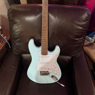 Hoffman Custom Guitars ST with roasted flame maple neck 2025 - Light blue image 6