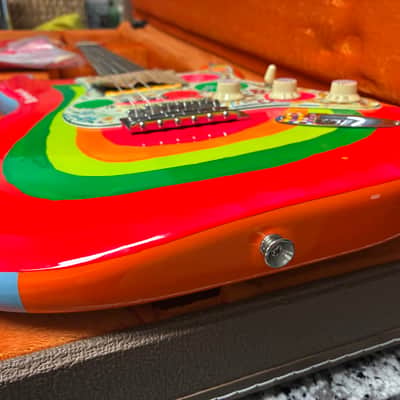 2022 Fender Artist Series George Harrison Rocky Stratocaster 2022 - Sonic Blue / Custom Art image 13