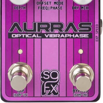 SolidGoldFX Aurras Optical Vibraphase Phaser/Uni-Vibe Effects Pedal image 1