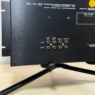 SAE  2700B EQ Stereo Half Octave Equalizer Model 2700B 1976 Black Aluminum image 8