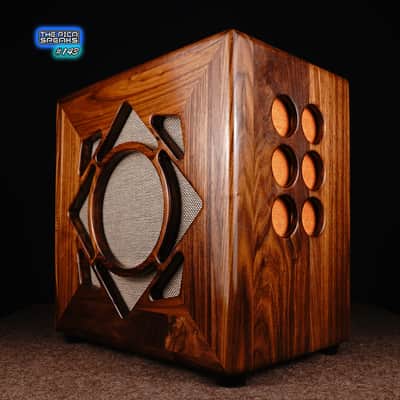 1x12 Cab | Walnut "Sunflower" | Loaded: Jensen P12R Alnico 8ohm 25watts | #143 image 3