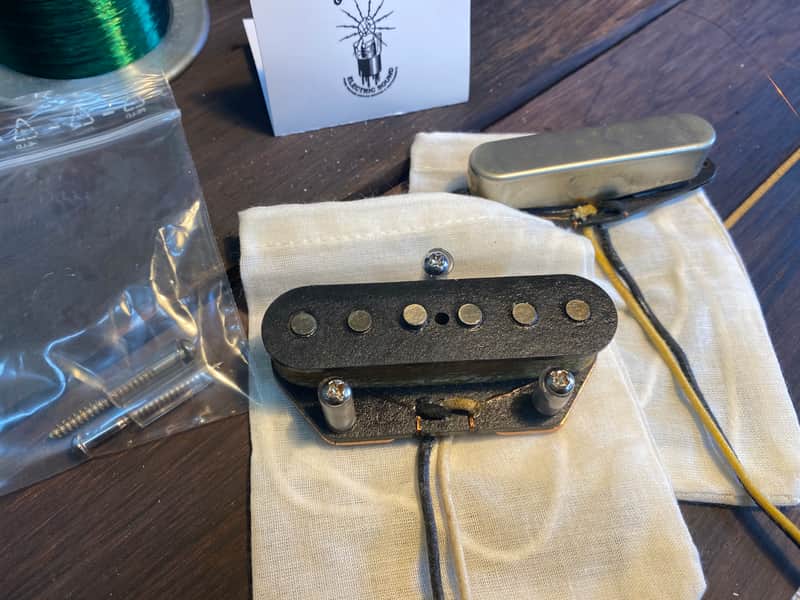 General Vintage Tone 1960s Telecaster pickup set hand wound Heavy formvar with RWRP middle position image 1