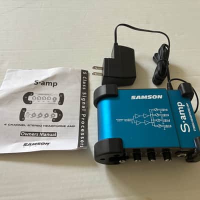 Samson S-Amp S Class Mini Stereo Headphone Amplifier 2010s - Blue/Black image 2