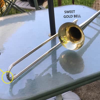 " DAPPER PAN " SUMMER DEAL CONN 44H TROMBONE 1936 SERVICED GIG READY ORG SILVER PAN VOCABELL CONNQUEROR HAND POLISH SILVER 98% HAND ENGRAVED UNIQUE PAN MUSTACHE FACE image 15
