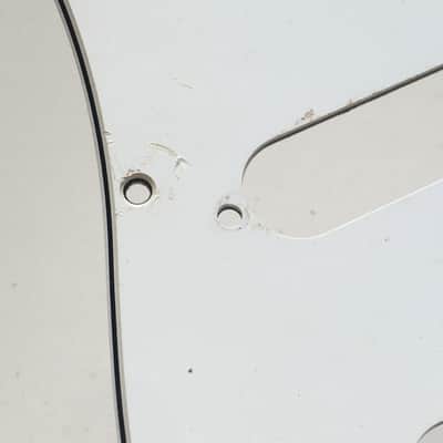 Vintage 1998 Fender Stratocaster USA MIM Pickguard 3 Ply White Relic Guitar Strat Nautral Patina image 14