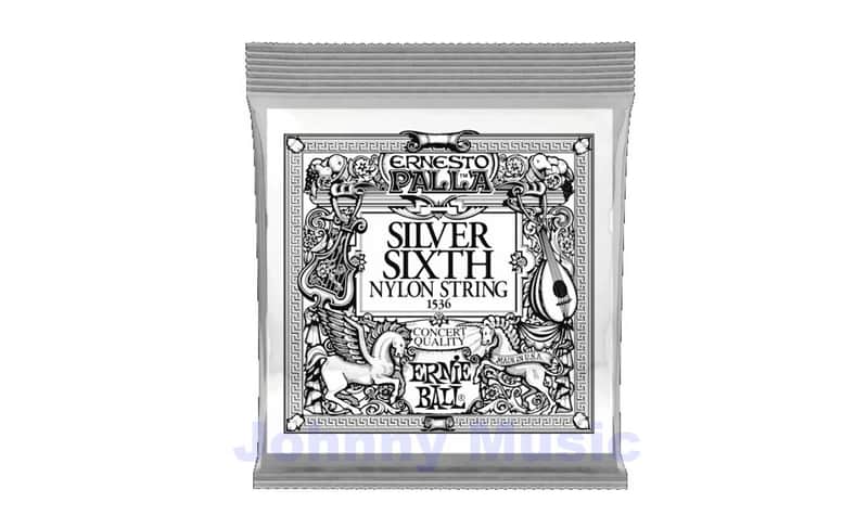 Ernesto Palla Silver 6th Nylon Classical Guitar Single E String Ag-plated Cu-wrapped over nylon multifilament core precision manufactured to most-exacting specs .042" gauge medium tension image 1