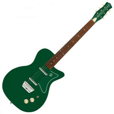 Danelectro '57 Electric Guitar Jade Green & Billionaire Boost Pedal image 2