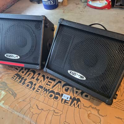 Pair of Kustom KPC12MP mid-2010's - Black image 2