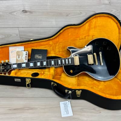 Gibson Custom 1957 Les Paul Custom Reissue VOS Electric Guitar - Ebony 2 Pickup image 17