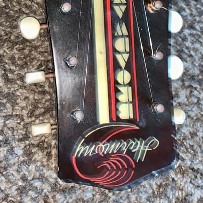 Vintage Harmony broadway hollow body guitar made in usa image 3