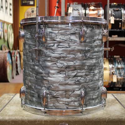 1950s Gretsch Broadkaster Outfit in Midnight Blue Pearl 14x22 9x13 16x16 image 13