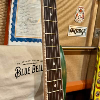 Oopeg Guitars Japan Supreme Colection Trailbreaker Mark I Lefty "Old Garage Stock"  NAMM Show 2026  Green Paisley image 9