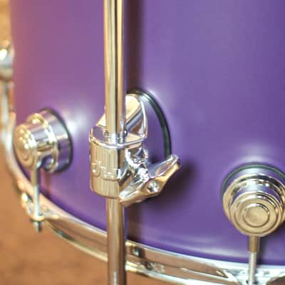 DW Collector's Maple 333 Solid Purple Hard Satin Drum Set - 22,10,12,16 - SO#1448300 image 7
