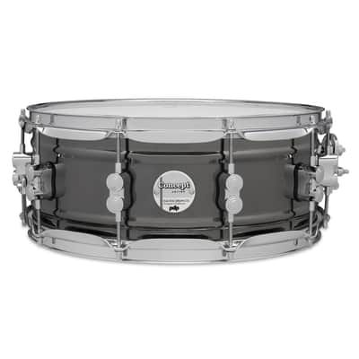 PDP Concept Series Metal Snare, 5.5x14, Black Nickel Over Steel w/Chrome Hardware (PDSN5514BNCR) image 2