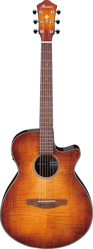 Mint Ibanez AEG70VVH Acoustic Electric Guitar, Vintage Violin High Gloss Finish image 1