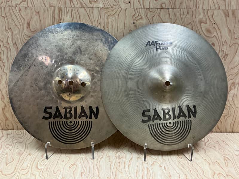 Sabian 14" AA Fusion Hi-Hat Cymbals (Pair) 1990 - 2001 - Natural image 1