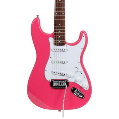 Fazley Startist Basic ST118 Candy Pink pack débutant guitare électrique rose avec ampli image 4