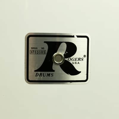 1970s Rogers 16x18" New England White "Big R" Floor Tom image 13