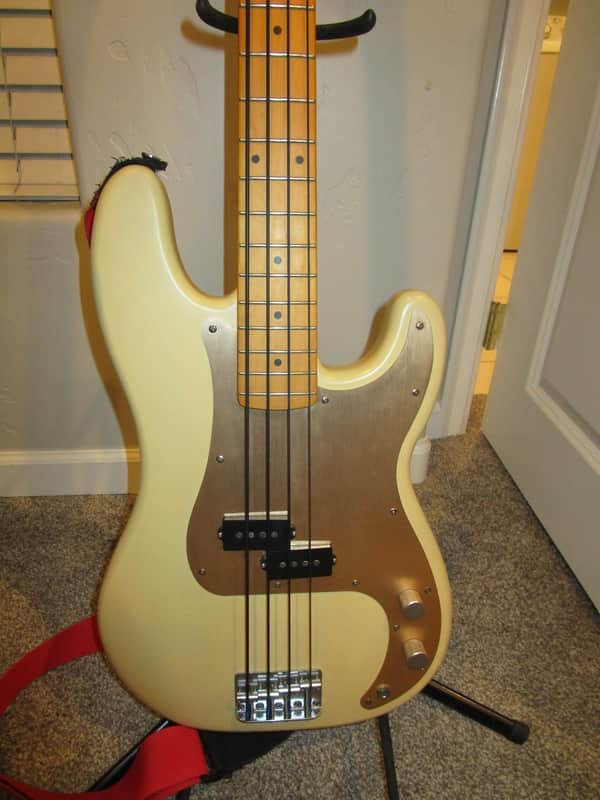 Squier 40th Anniversary Vintage Edition Precision Bass 2022 - Present - Satin Vintage Blonde image 1