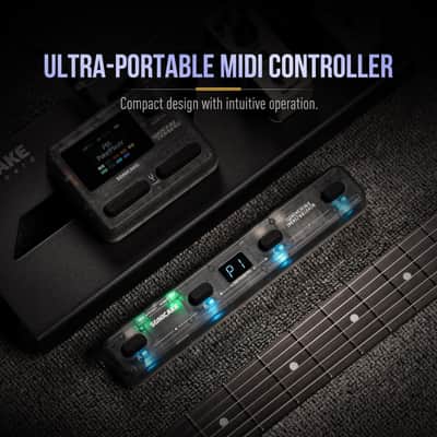 SONICAKE Pocket Control - MIDI Foot Controller, Wired/Wireless MIDI Transmission, USB Host, 4 Buttons BT Rechargeable Page Turner Pedal for Musician/Live Performance/Studio (Transparent Black) image 7