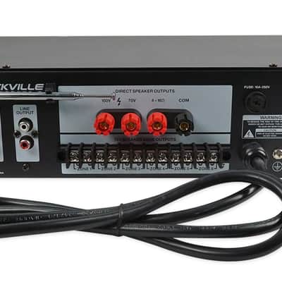 Rockville 6 Zone Commercial Amplifier+(10) Dual 4" White Indoor/Outdoor Speakers image 8