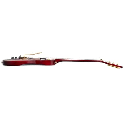 Epiphone Alex Lifeson Signature Les Paul Custom Axcess Left-Handed Guitar - Quilt Ruby image 5
