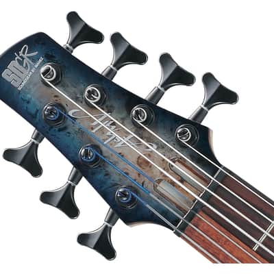 Used Ibanez SRAS7CBS SR 7-Str Electric Bass w/Case - Cosmic Blue Starburst image 4