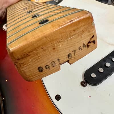 Fender Stratocaster c 1974 Sunburst original vintage USA strat 1973 3tsb image 16