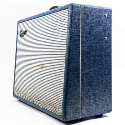 Supro 1675RT Rhythm Master 60/35-Watt 1x15" Tube Combo Amp w/ Cover – Blue Rhino image 6