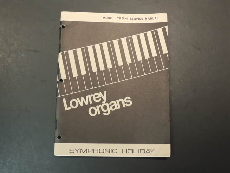 Lowrey Model TGS-1 Service Manual
