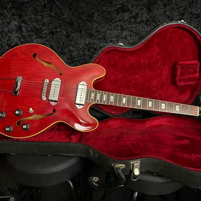 Gibson ES 330 TD from 1969 in cherry red finish with case image 9