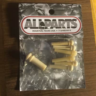 Allparts Bone Bridge Pins w/Abalone Inlay Dots - Crazy Fast FREE Shipping!!! image 1