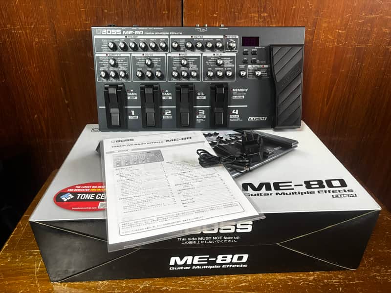 Boss ME-80 Guitar Multi-Effects Pedal w/ box power supply image 1