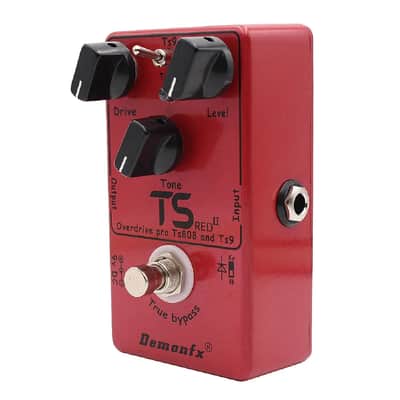 DemonFx Ts Red II Overdrive Electric Guitar Effect Pedal image 3