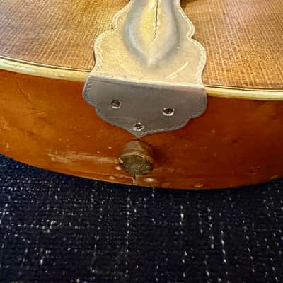 Rare 1930s/40s European Parlour Guitar – Stunning Birdseye Maple – Diagonal Fretboard image 2
