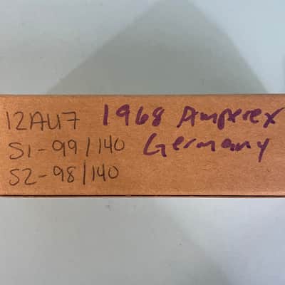 1968 Amperex 12AU7A ECC82 Vintage Orange Globe Tungsram Made In Germany TubeT149 image 6