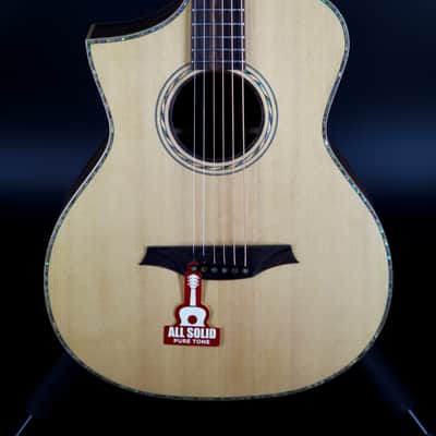 Bromo BAR 5 CE ALL-SOLID TOP CUTAWAY - Natural - LEFT-HANDED image 2