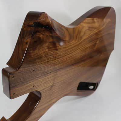Finished Walnut Iceman P bass guitar body - fits fender necks J1511 image 8