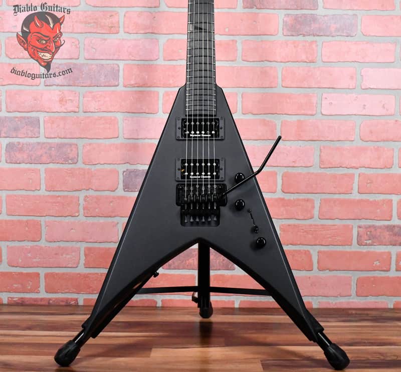 Jackson USA Custom Shop KV2 King V MAH Reverse Headstock 2021 Matte Black w/OHSC image 1