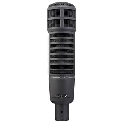Electro-Voice RE20 Black Broadcast Announcer Microphone with Variable-D, In-Line Microphone Preamp, and XLR-Cable Bundle image 8