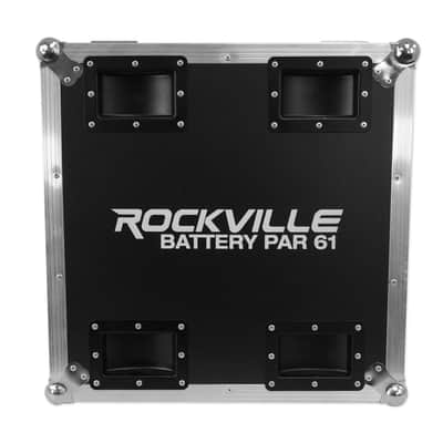 Rockville BATTERY PAR PACK 61 V2 White 8) Rechargeable Wash Lights+Charging Case image 6