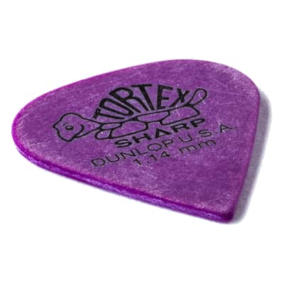 Dunlop Tortex Sharp 412 Picks 1.14" violet. x12 - Set of Picks image 5
