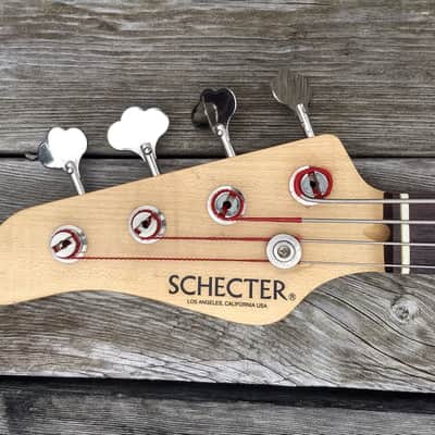 1998 Schecter Lefty USA Custom Shop Traditional J trans red left handed image 6