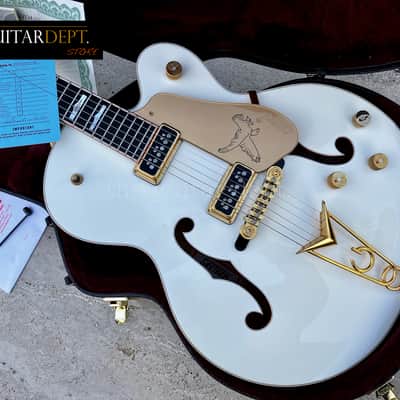 ♚TIMEWARP♚07 GRETSCH G-6136 DS WHITE FALCON♚Dynasonics♚Mother Pearl BLOCKS♚2.75" Body Depth ! image 1